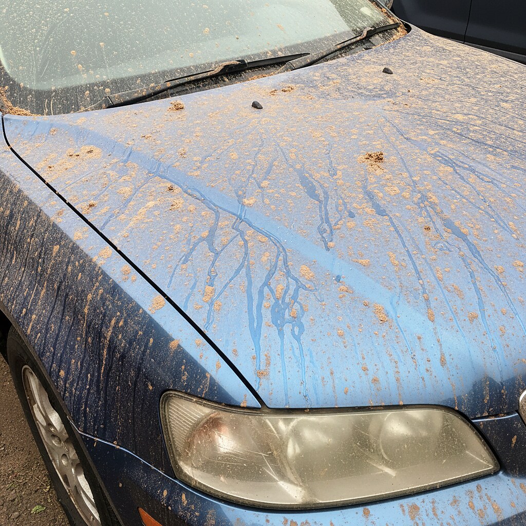 Before — dull oxidized paint