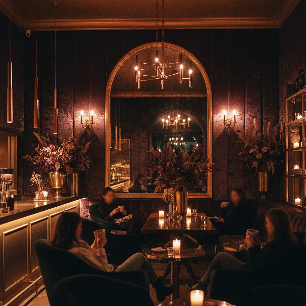 Velvet lounge interior