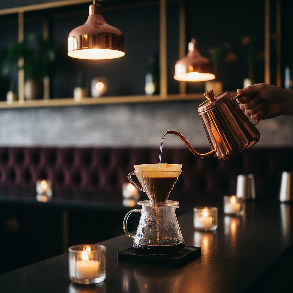 Pour-over brewing