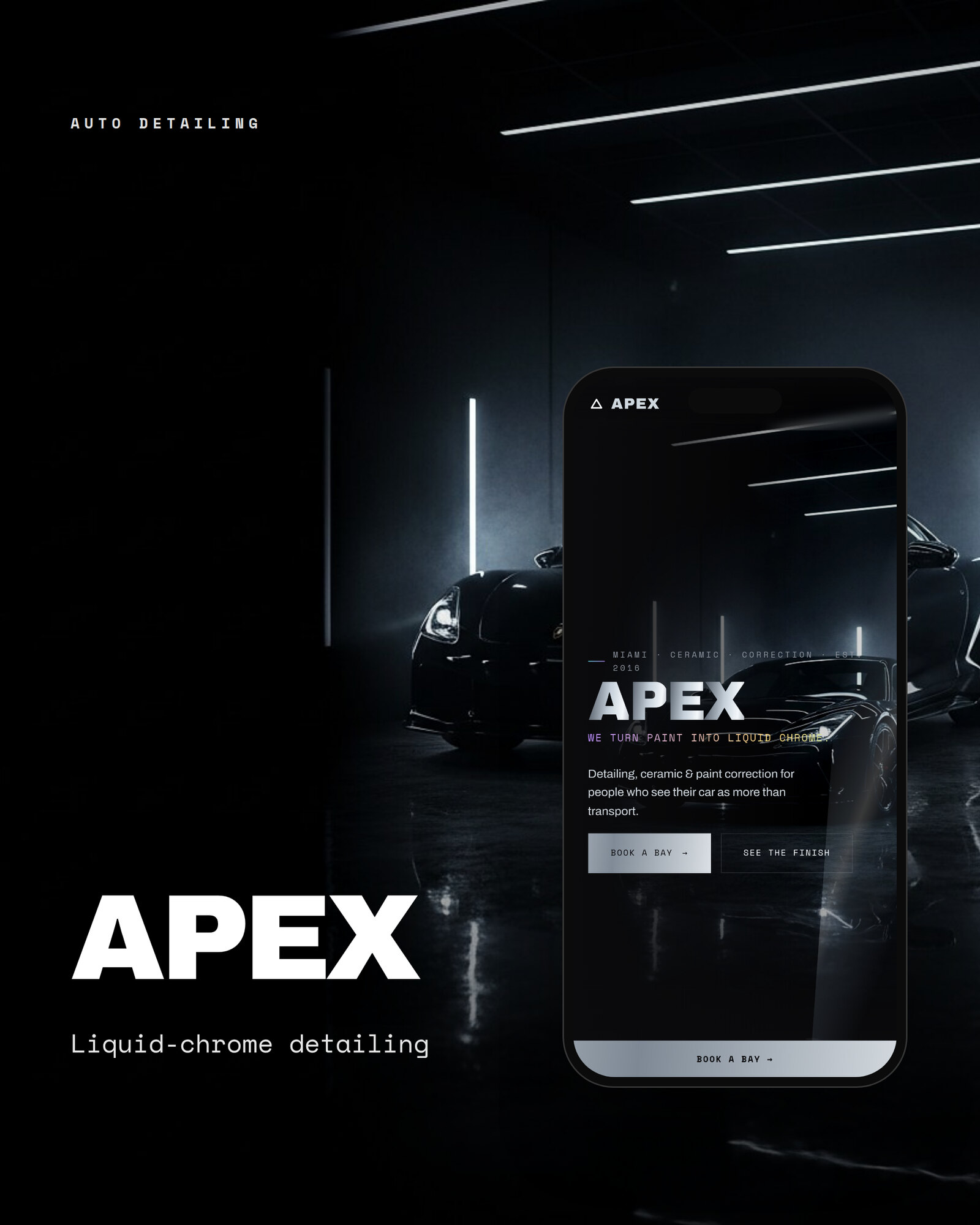 APEX Detail — website by Lumen Studio