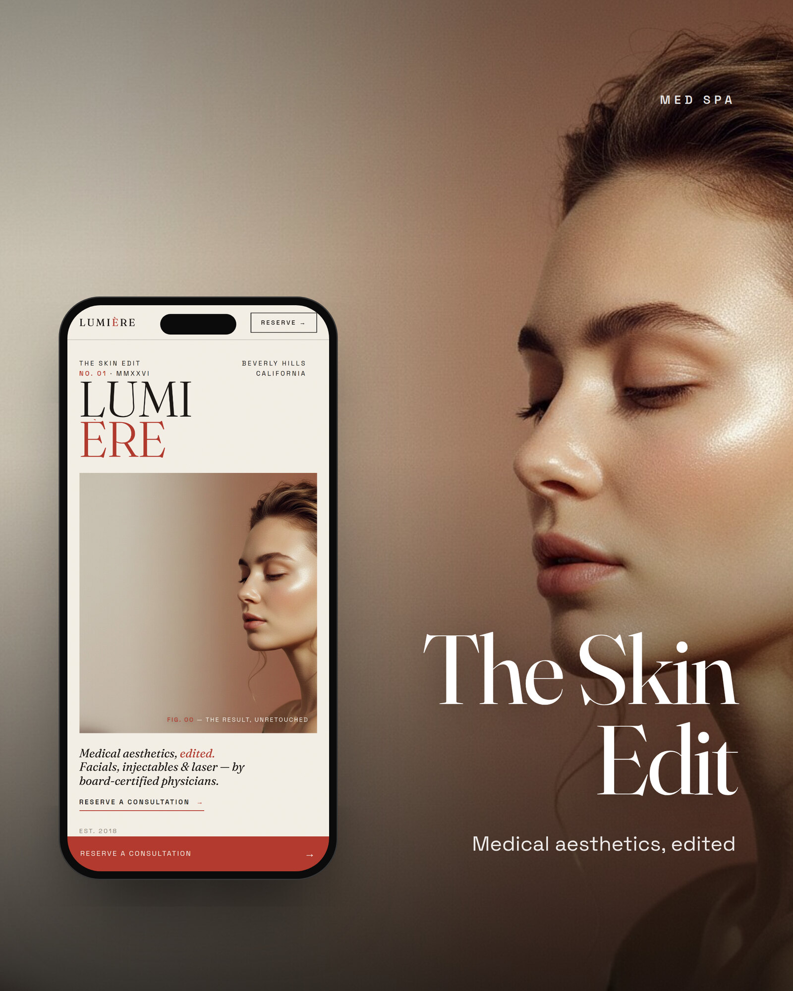 The Skin Edit — website by Lumen Studio