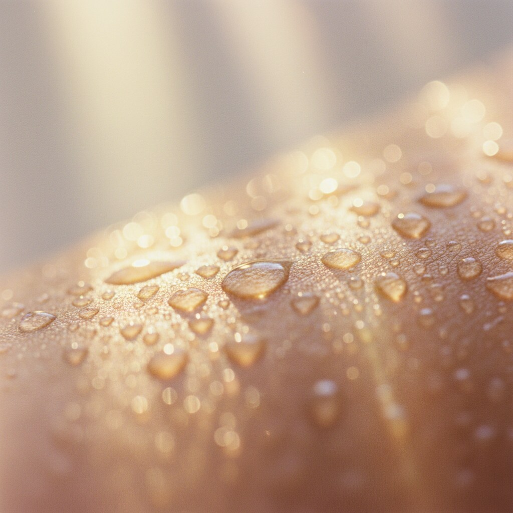 Macro skin, water and light
